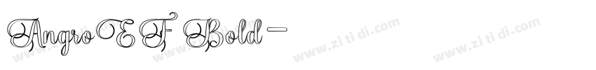 AngroEF Bold字体转换